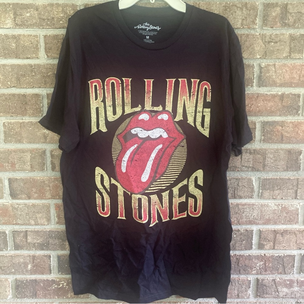 Unisex The Rolling Stones Black Cotton Tee NWOT